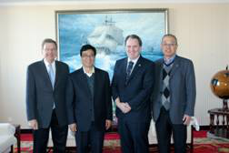Three Leaders of Canada University of Manitoba Medical Visited Hebei University
